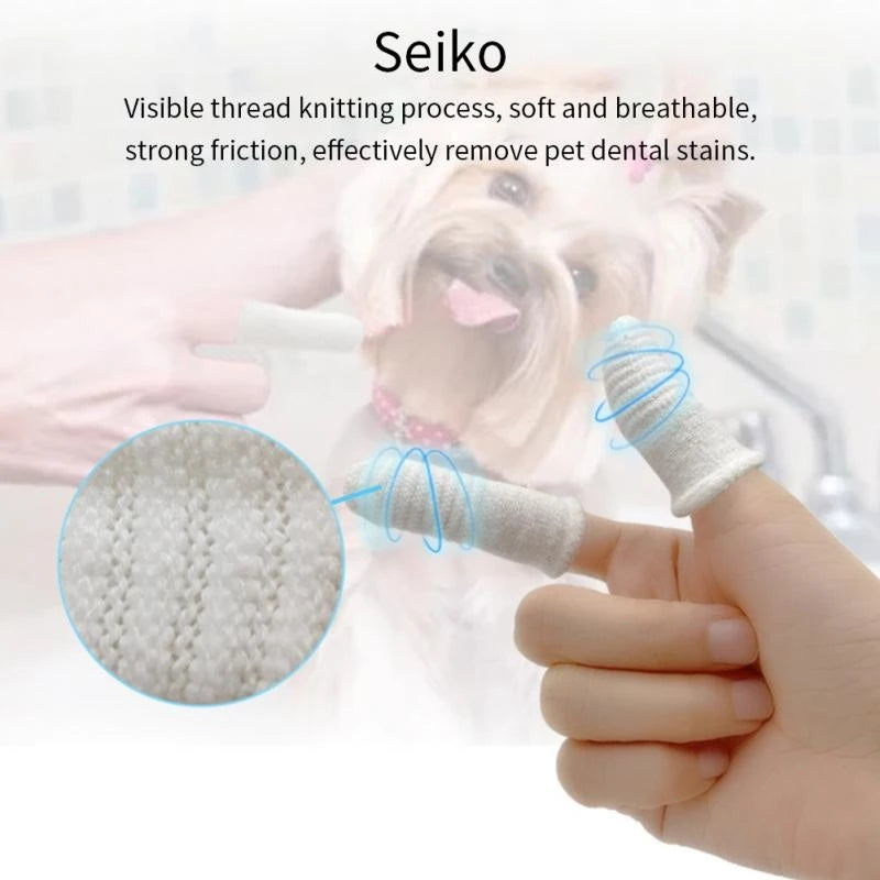 2Pcs/Set Pet Dog Cat Teeth Cleaning Tool Oral Care Toothbrush Finger Sleeve 2Pcs/Set Pet Dog Cat Teeth Cleaning Tool Oral Care Toothbrush Finger Sleeve